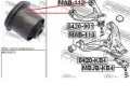 Bloco silencioso dianteiro do braço oscilante superior Mitsubishi L 200 KA, KB