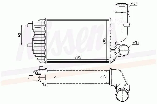 Radiador de intercooler Citroen Jumper 244