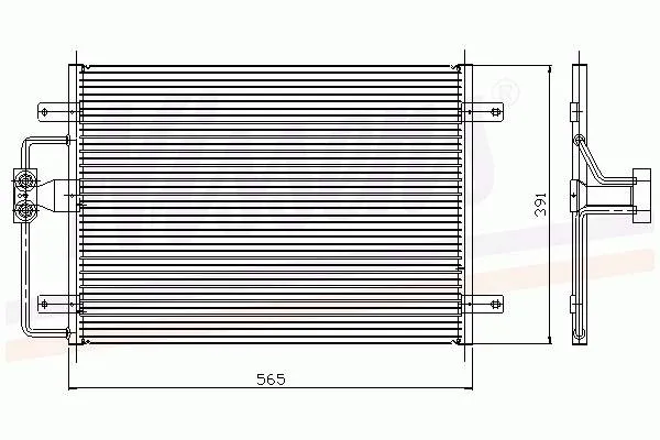 Radiador de aparelho de ar condicionado Renault Megane JA0, JA1
