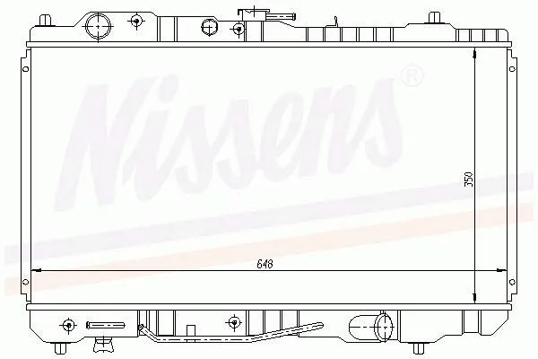 Radiador de esfriamento de motor 62484 Nissens