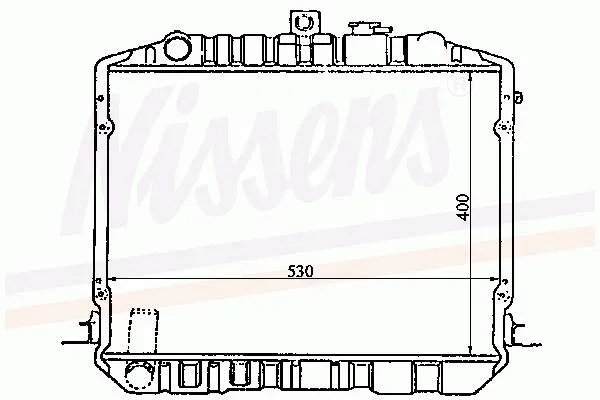 Radiador de esfriamento de motor 64733 Nissens