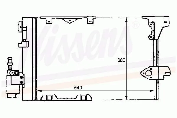 Radiador de aparelho de ar condicionado 1850074 General Motors