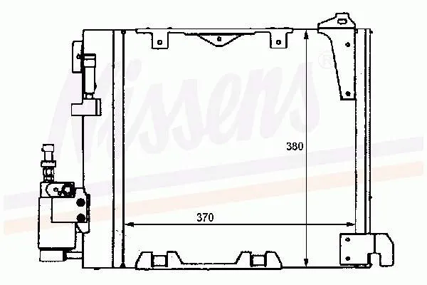Radiador de aparelho de ar condicionado Opel Zafira F75