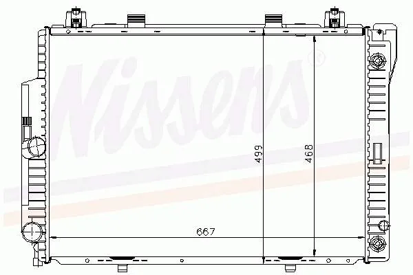 Radiador de esfriamento de motor 1405000403 Mercedes