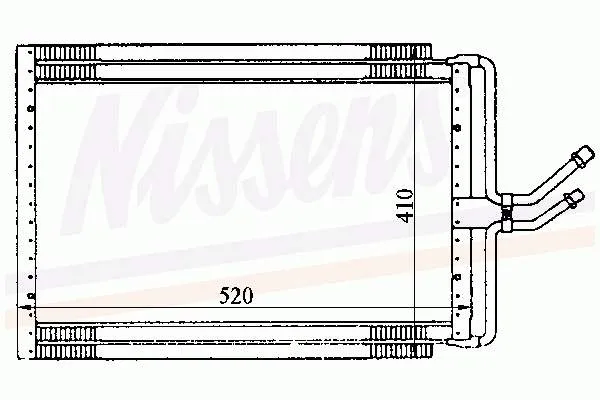 Radiador de aparelho de ar condicionado 94003 Nissens
