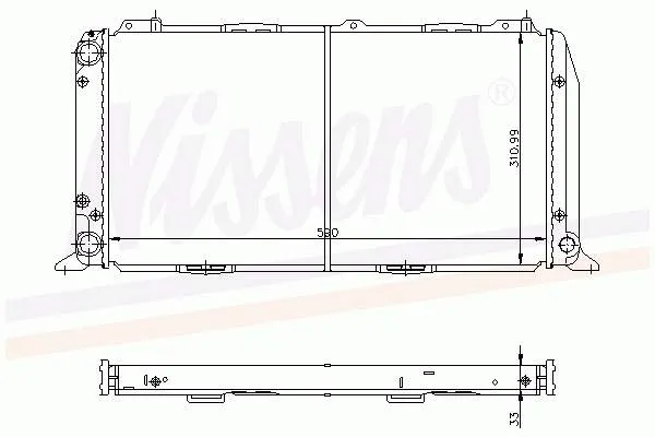 Radiador de esfriamento de motor R20006 Sato Tech