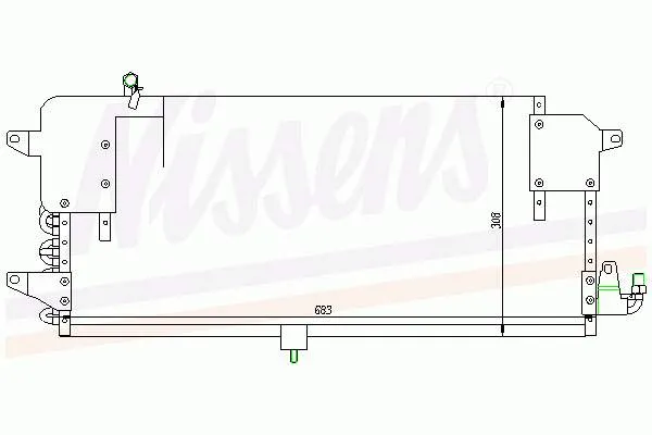 Radiador de aparelho de ar condicionado Volkswagen Passat 3A5, 351, 315