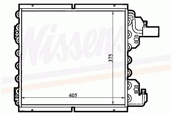 Radiador de aparelho de ar condicionado Renault Clio 1 BC57, 5357
