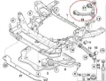 Braço oscilante superior esquerdo de suspensão dianteira BMW X5 E70