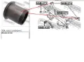 Bloco silencioso de viga traseira (de plataforma veicular) Nissan X-Trail T30