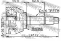 Junta homocinética externa dianteira Nissan Murano Z50