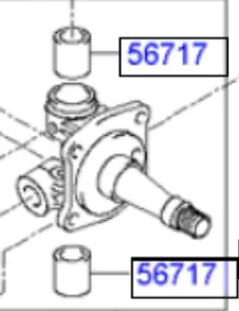 Bucha do pivô 5671745000 Hyundai/Kia