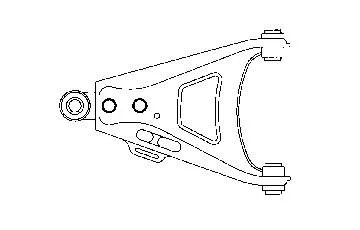 Braço oscilante inferior direito de suspensão dianteira Renault (RVI) 7700794387 preço, a partir de