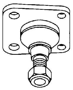 Suporte de esfera inferior 7700312852 Renault (RVI)