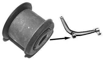 2679 Metalcaucho Bloco silencioso dianteiro do braço oscilante inferior