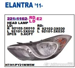 Luz direita 921023X010 Hyundai/Kia