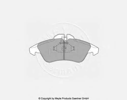Sapatas do freio dianteiras de disco A0044205520 Mercedes