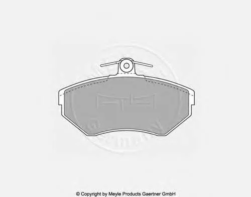 Sapatas do freio dianteiras de disco 357698151E VAG