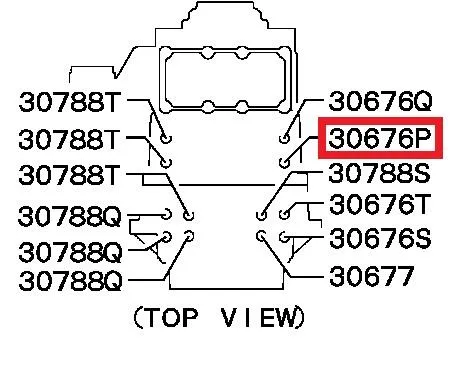 Sensor de indicador da lâmpada de caixa de transferência de ativação 2WD/4WD MB837106 Mitsubishi