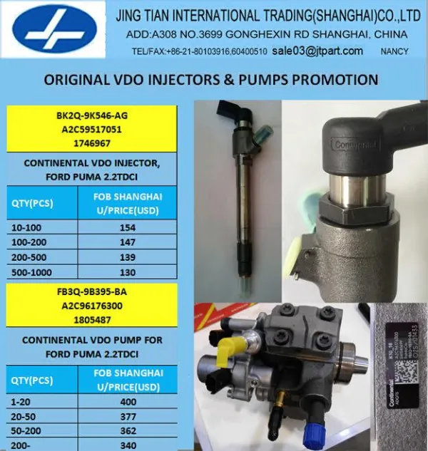 Bomba de combustível de pressão alta BK2Q9B395BC Ford