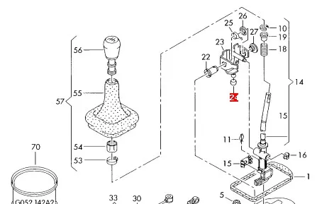 Kit de reparação de ligação de mudança 111326 Hans Pries (Topran)