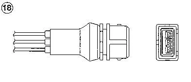 Sonda lambda, sensor de oxigênio 1860 NGK