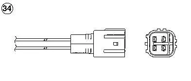 Sonda lambda, sensor de oxigênio DOX0219 NPS