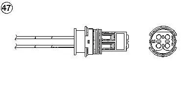 Sonda lambda, sensor de oxigênio até o catalisador OZA660EE31 NGK