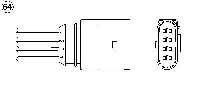 Sonda lambda, sensor de oxigênio 0281 NGK