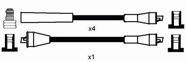 Fios de alta voltagem, kit 772 NGK