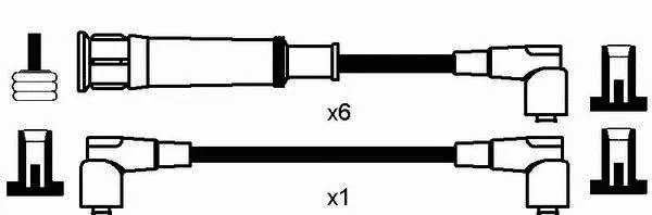 Fios de alta voltagem, kit 567 NGK