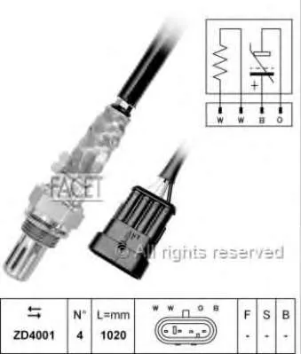 Sonda lambda, sensor de oxigênio Fiat Punto 2 188