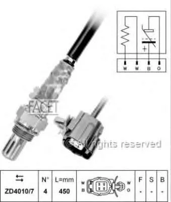 Sonda lambda, sensor de oxigênio Mazda 323 BA