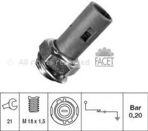 Sensor de pressão de óleo 7700834918 Renault (RVI)