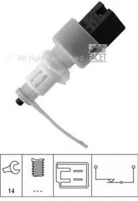 Sensor de ativação do sinal de parada 46433243 Fiat/Alfa/Lancia
