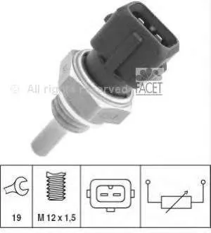 Sensor de temperatura do fluido de esfriamento 60576529 Fiat/Alfa/Lancia