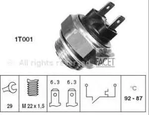 Sensor de temperatura do fluido de esfriamento (de ativação de ventilador do radiador) 823959481F VAG