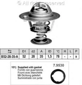 Termostato TST07978T Starline