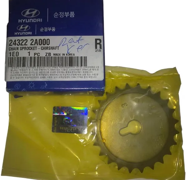 Engrenagem de cadeia da roda dentada da árvore distribuidora de motor Hyundai Getz
