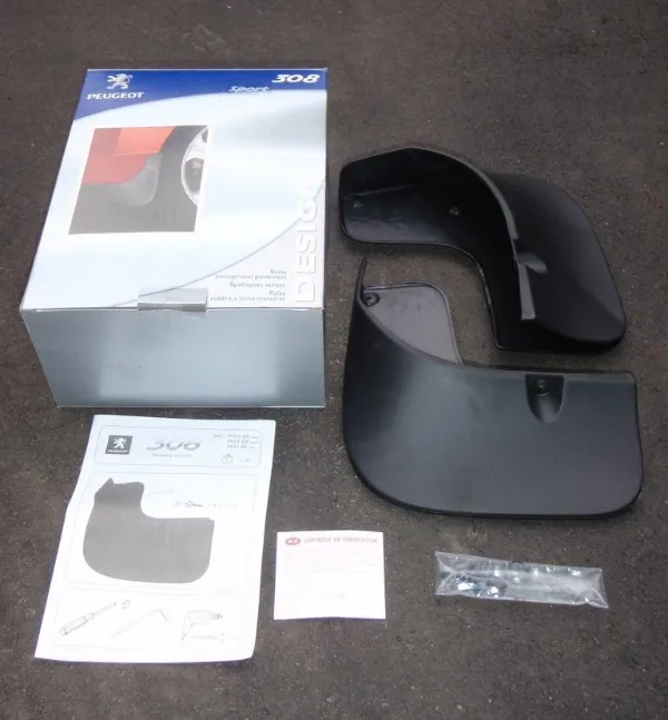 Protetores de lama dianteiros, kit Peugeot 308 I