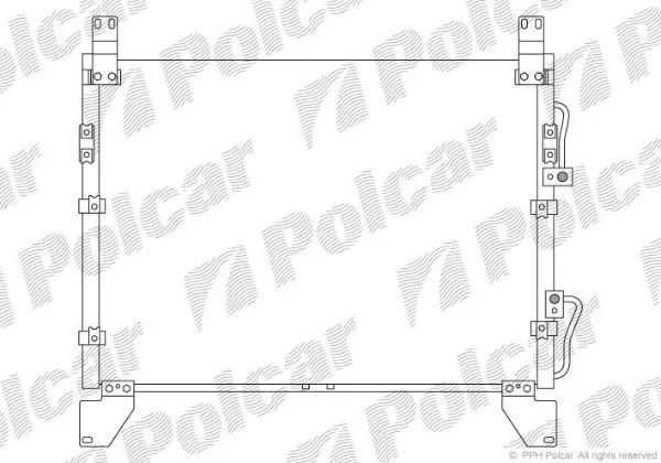 Radiador de aparelho de ar condicionado 7116K8C1 Polcar