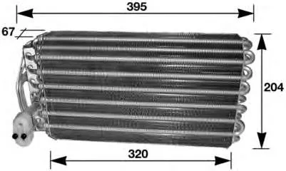Vaporizador de aparelho de ar condicionado 8FV351210581 HELLA