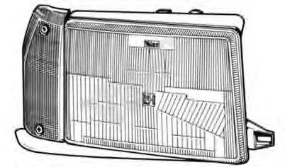 Luz esquerda 7737588 Fiat/Alfa/Lancia