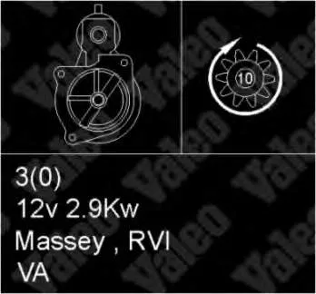 Motor de arranco 123708107 REMA-PARTS