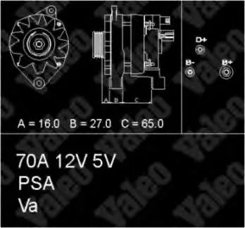 Gerador 433468 VALEO