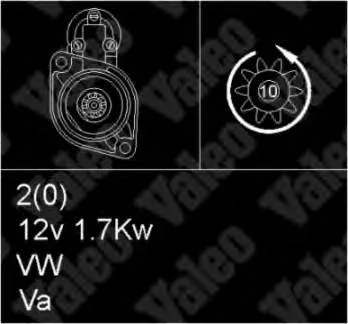 Motor de arranco 02A911023B VAG