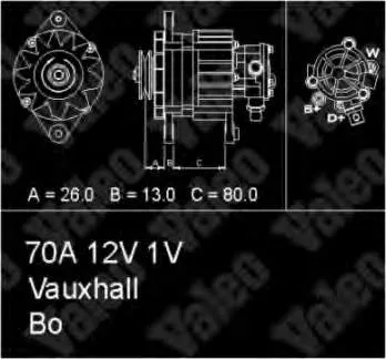 Gerador 436723 VALEO
