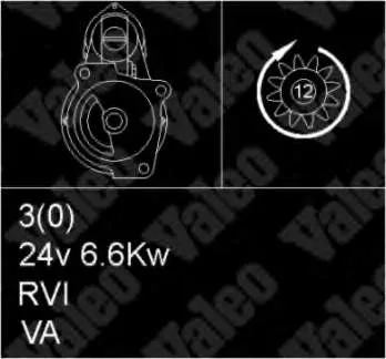 Motor de arranco 594213 VALEO