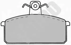 5888781 Fiat/Alfa/Lancia Sapatas do freio dianteiras de disco