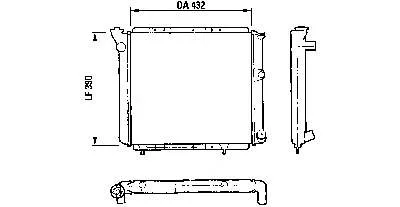 Radiador de esfriamento de motor 730013 VALEO